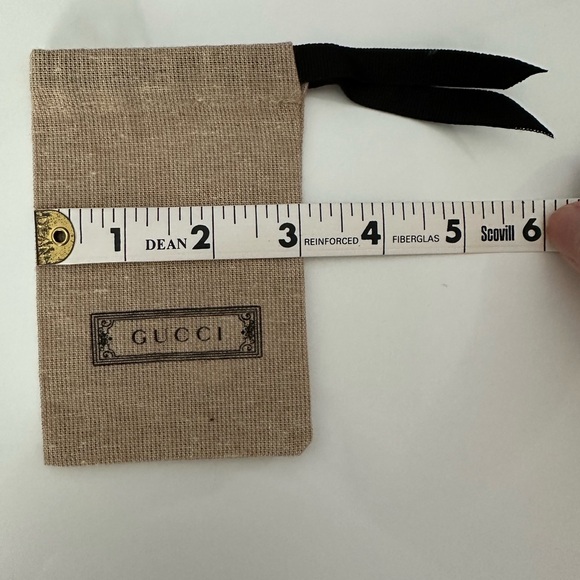 Gucci Beige and Black Drawstring Bag - Picture 3 of 4